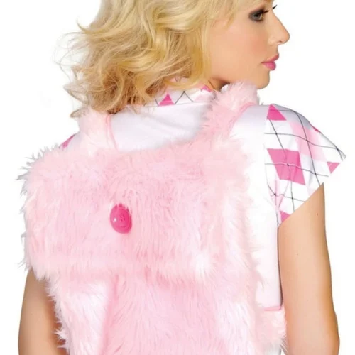 Roma Costume Accessories Fur Back Pack