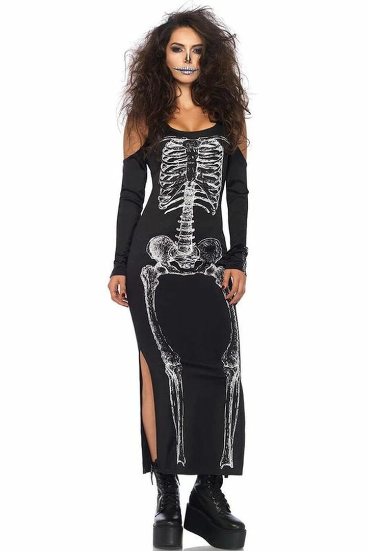 Leg Avenue Skeleton Dress Costume 1 Leg Avenue Skeleton Dress Costume