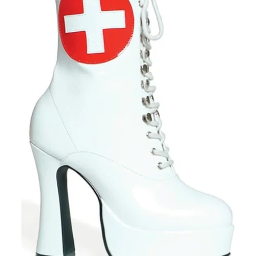Ellie Shoes Sexy Ankle High Nurse Boots