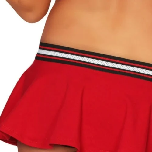 3WISHES Red Hot Sexy Cheerleading Costume