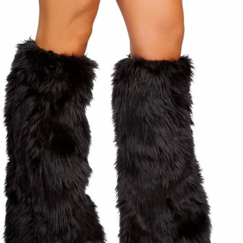 Roma Costume Sexy Fur Boot Covers Music Festival Wear