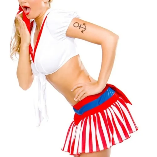 3WISHES Sexy Halloween Costumes Skimpy Sailor Outfit