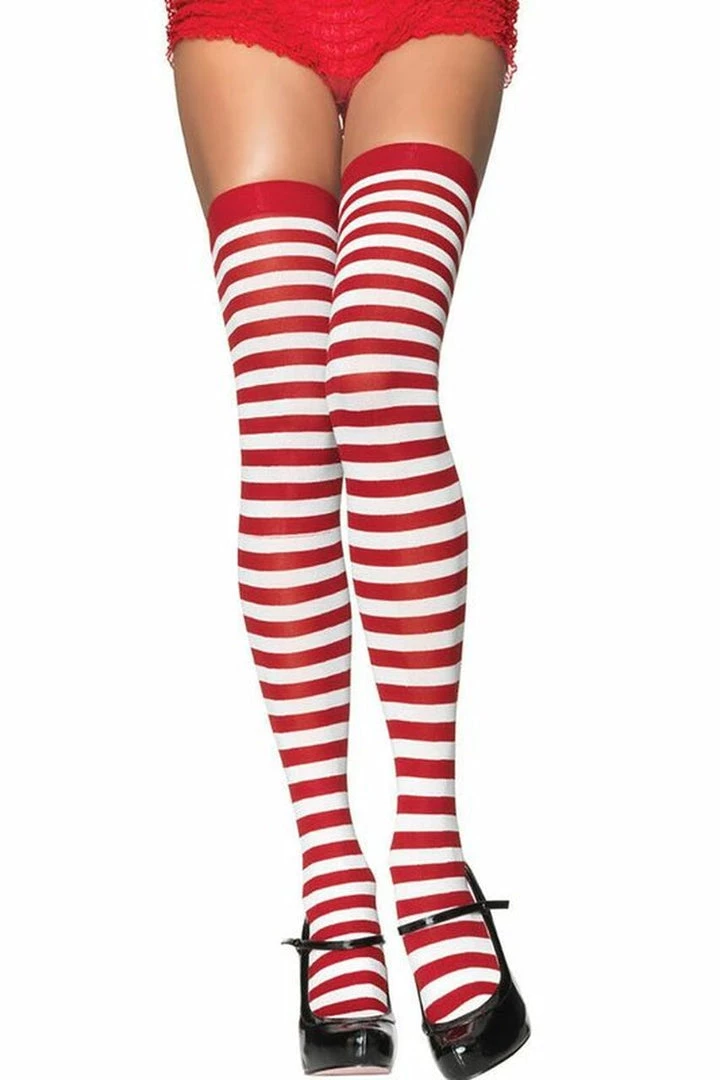 Leg Avenue Candy Cane Stockings 8 Leg Avenue Candy Cane Stockings