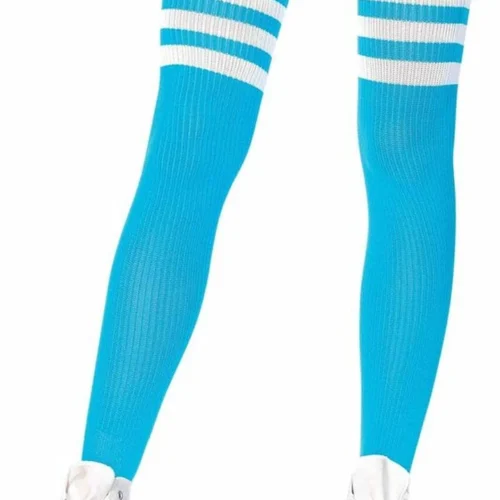 Leg Avenue Striped Thigh High Stockings Hosiery