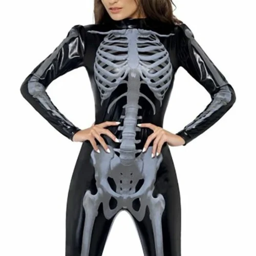 Fever Skeleton Catsuit Costume Sexy Halloween Costumes