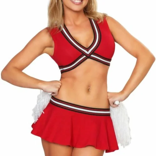 3WISHES Red Hot Sexy Cheerleading Costume