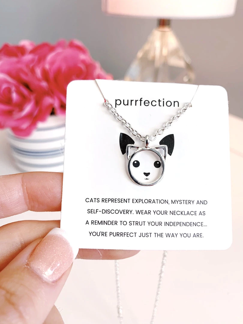Bored Kitty Purrrrrfection Kitten Necklace 1 Bored Kitty Purrrrrfection Kitten Necklace