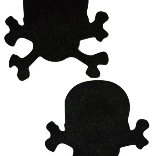 GE Apparel Black Skull And Crossbones Pasties