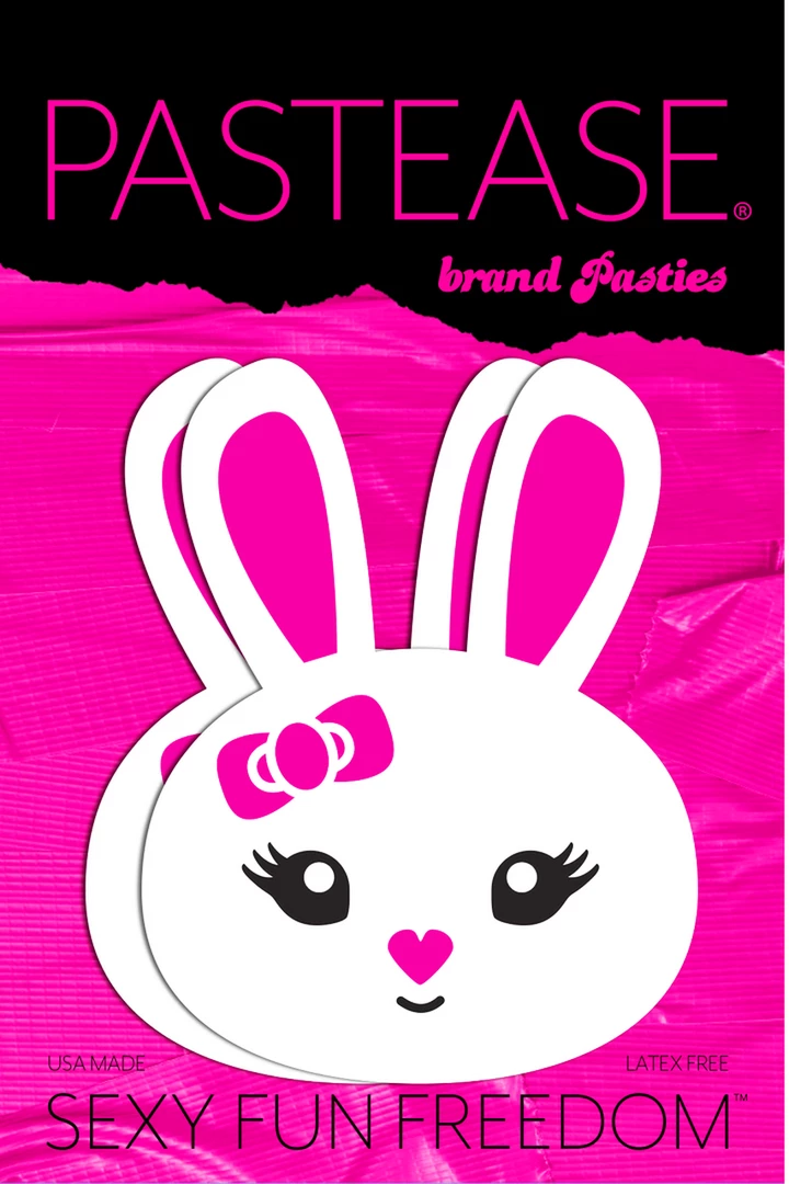 Pastease Cute White Bunny Pasties 2 Pastease Cute White Bunny Pasties
