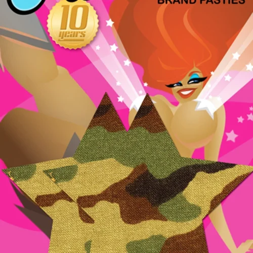 Pastease Star Green Camo Pasties 5 Pastease Star Green Camo Pasties
