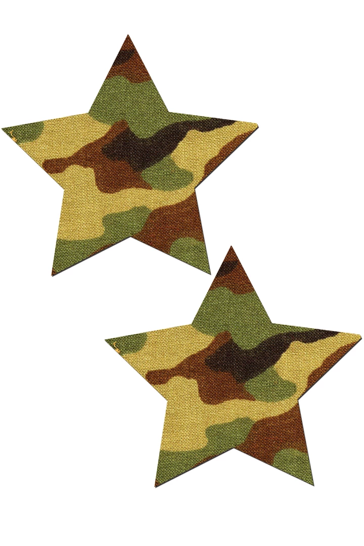 Pastease Star Green Camo Pasties 1 Pastease Star Green Camo Pasties