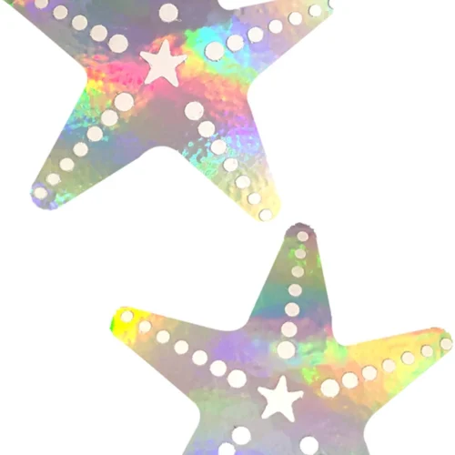 NevaNude Care Bare Stare Holographic Starfish Pasties