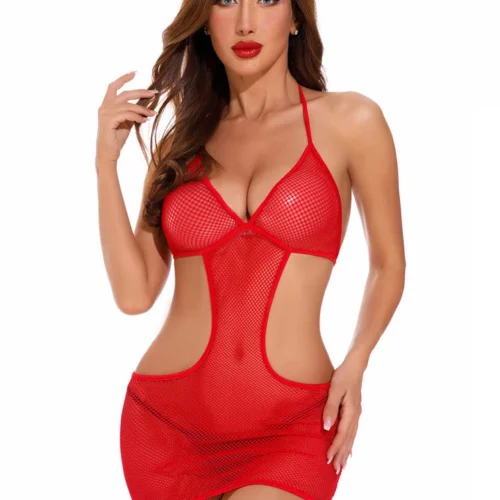 Coquette Devil Fishnet Lingerie Set Lingerie Costumes