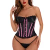 Coquette Contrast Satin Corset Corsets