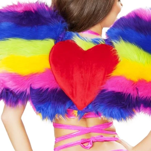 J. Valentine Furry Rainbow Pony Wings Accessories