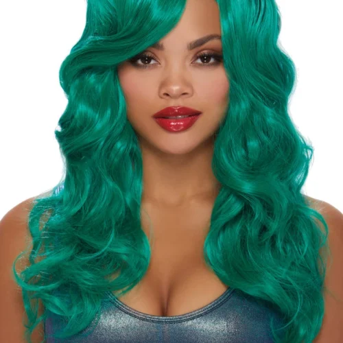 Dreamgirl Accessories Long Green Wavy Wig