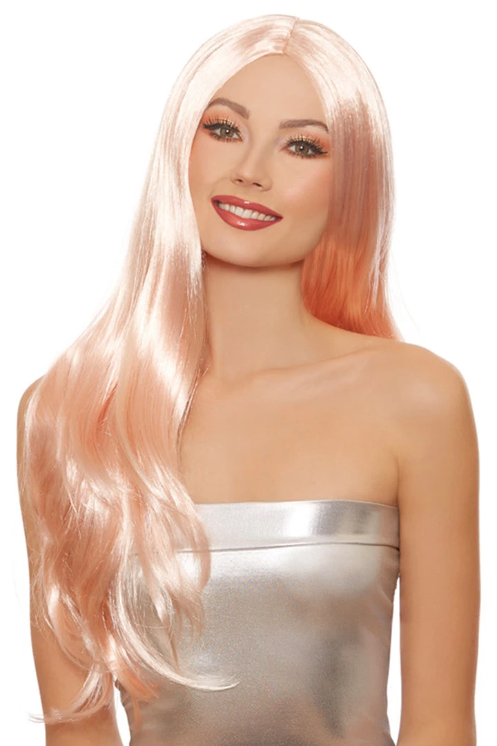 Dreamgirl Accessories Long Rose Gold Wig 1 Dreamgirl Accessories Long Rose Gold Wig