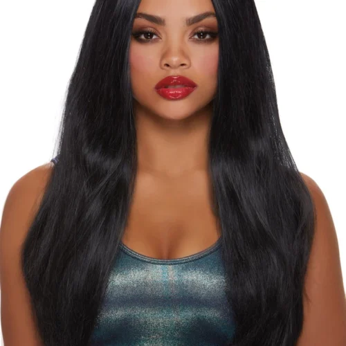 Dreamgirl Long Straight Black Wig