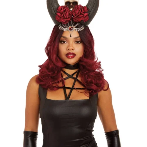 Dreamgirl Accessories Horn And Skull Headpiece