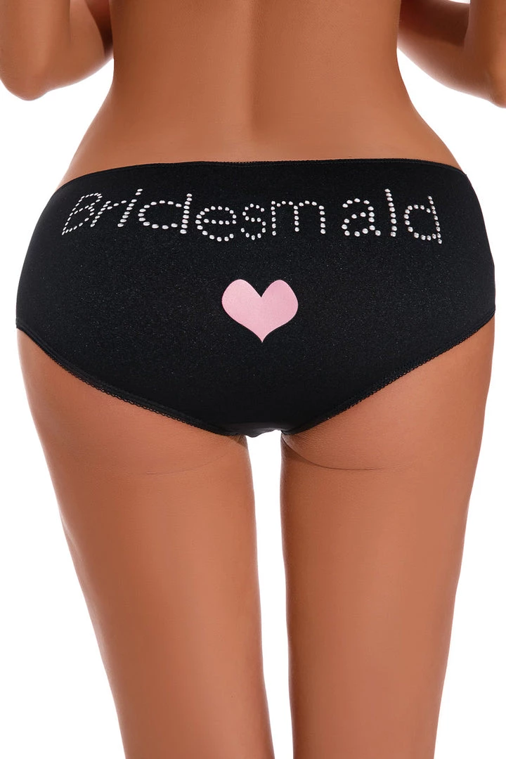 Dreamgirl Rhinestone Bridesmaid Boy Shorts 3 Dreamgirl Rhinestone Bridesmaid Boy Shorts