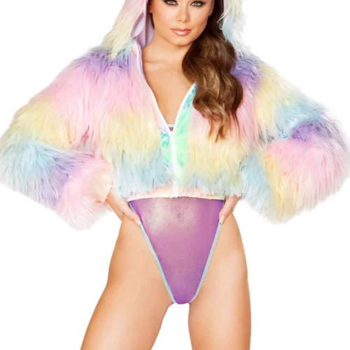 J. Valentine Clothing Light Up Candyland Cropped Jacket