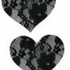 GE Apparel Black Floral Lace Pasties