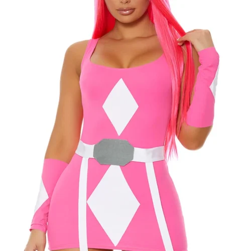 Forplay Plus Size Pink Power Superhero Costume Plus Costumes
