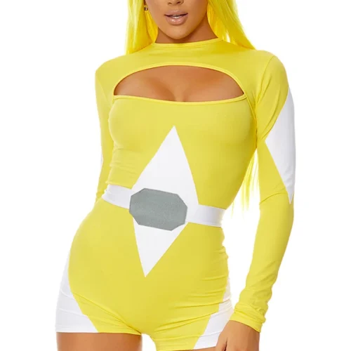 Forplay Yellow Power Move Superhero Costume
