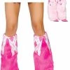 Roma Costume Fur And Argyle Boot Covers Leg Warmers