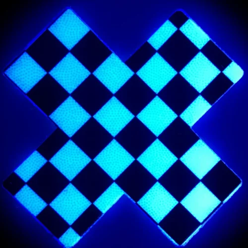 Pastease Black And White Checker Cross Pasties