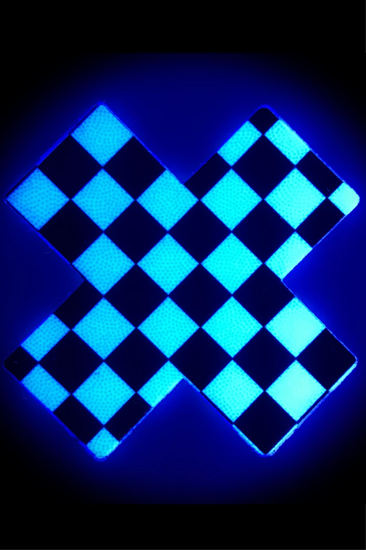 Pastease Black And White Checker Cross Pasties 2 Pastease Black And White Checker Cross Pasties