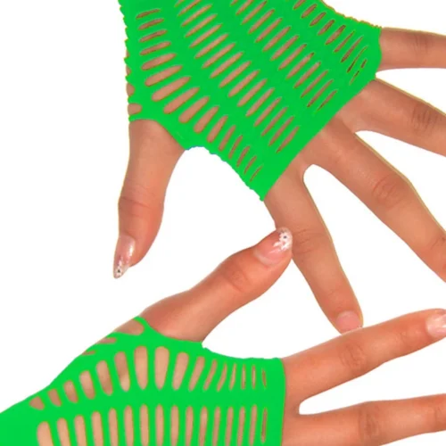 BL Brands Gloves And Arm Warmers Neon Green Fingerless Gloves