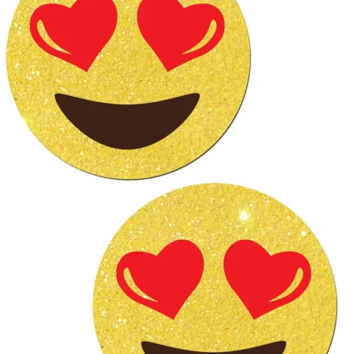 Pastease Heart Eyes Glitter Emoji Pasties