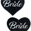 Pastease Bride Black Heart Pasties