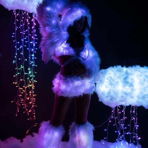 J. Valentine Furry Light Up Leg Warmers