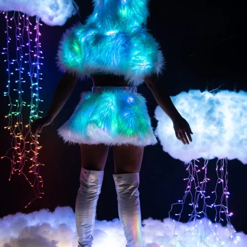 J. Valentine Light Up Hooded Shrug Clothing