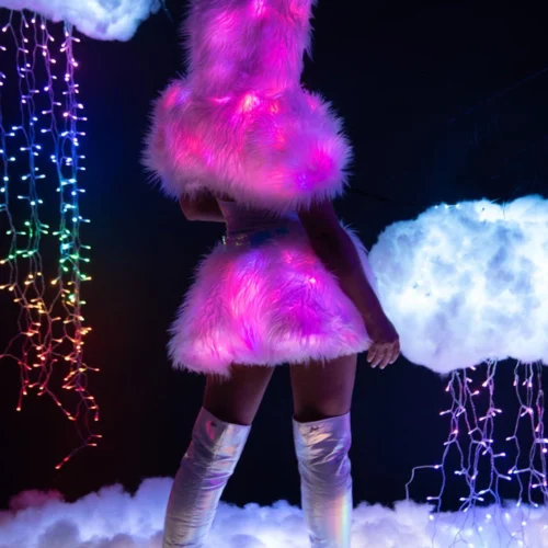 J. Valentine Light Up Hooded Shrug Clothing