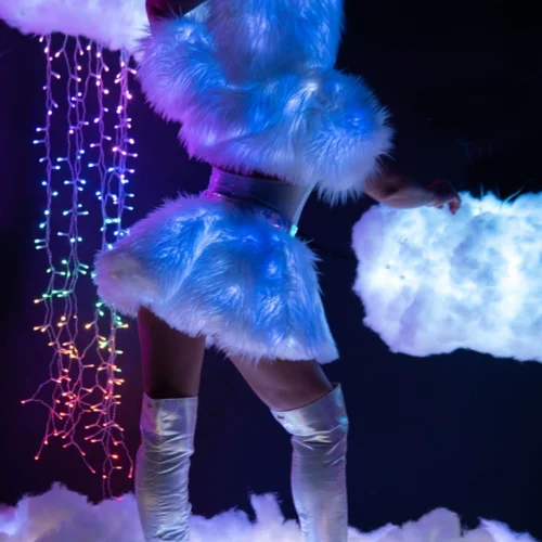 J. Valentine Light Up Hooded Shrug Clothing