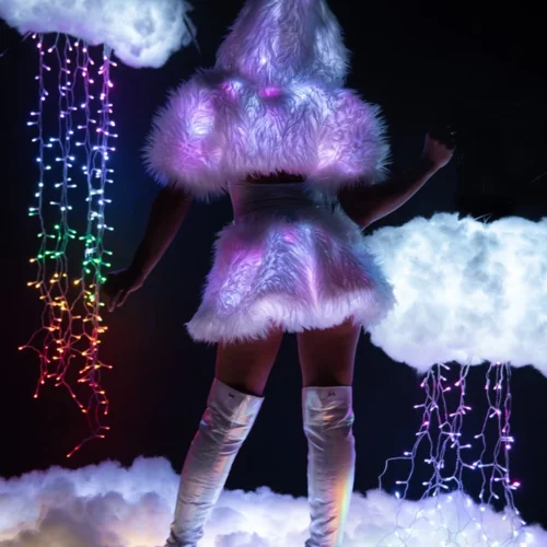 J. Valentine Light Up Hooded Shrug Clothing