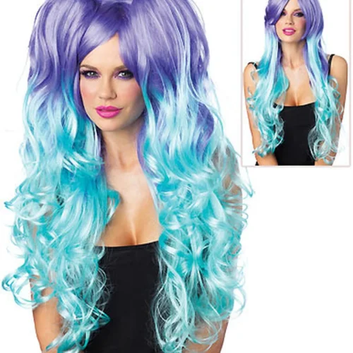 Leg Avenue Moonlight Long Curly Wig Music Festival Wear