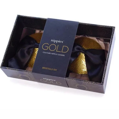 Bristols Six Sequin Marilyn Bow Nippies Pasties