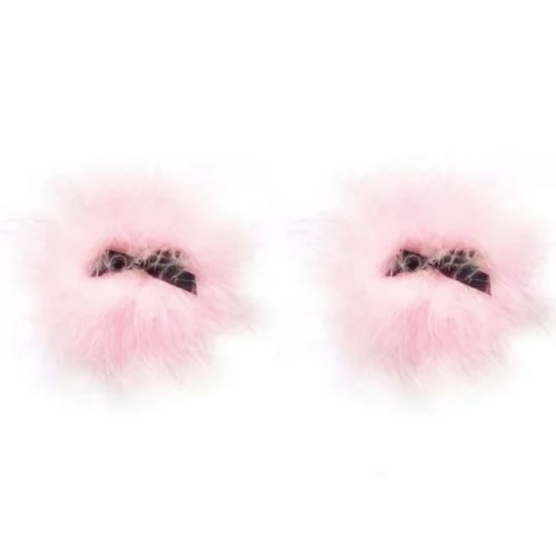 Bristols Six Fuzzy Pink Gold Candy Pasties