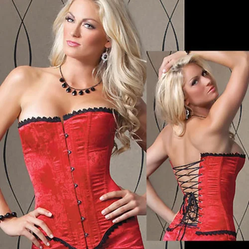 Coquette Lingerie Rose Lace-up Back Corset