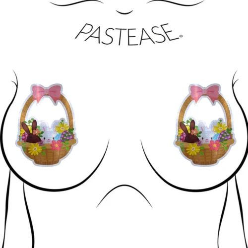 Pastease Lingerie Peek-a-Boob Easter Basket Bunny Nipple Pasties