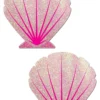Pastease Baby Pink Glitter Seashell Pasties