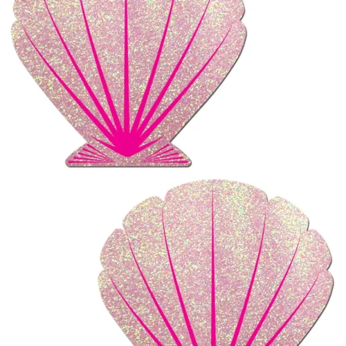 Pastease Baby Pink Glitter Seashell Pasties
