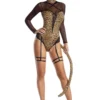 Party King Meow Leopard Halloween Costume Sexy Halloween Costumes