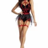 Party King Sexy Halloween Costumes Strappy Black Nurse Costume