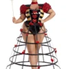 Party King Plus Size Caged Heart Queen Costume