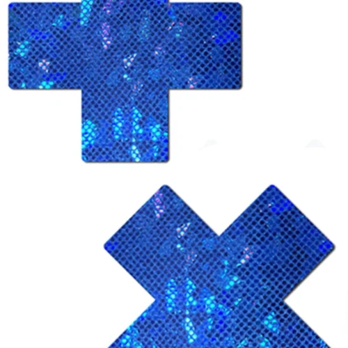 Pastease Blue Shattered Glass X Pasties
